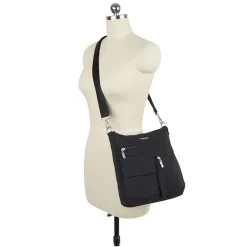 Handbags*Baggallini Inc Baggallini, Modern Everywhere Slim Handbag Sterling Shimmer