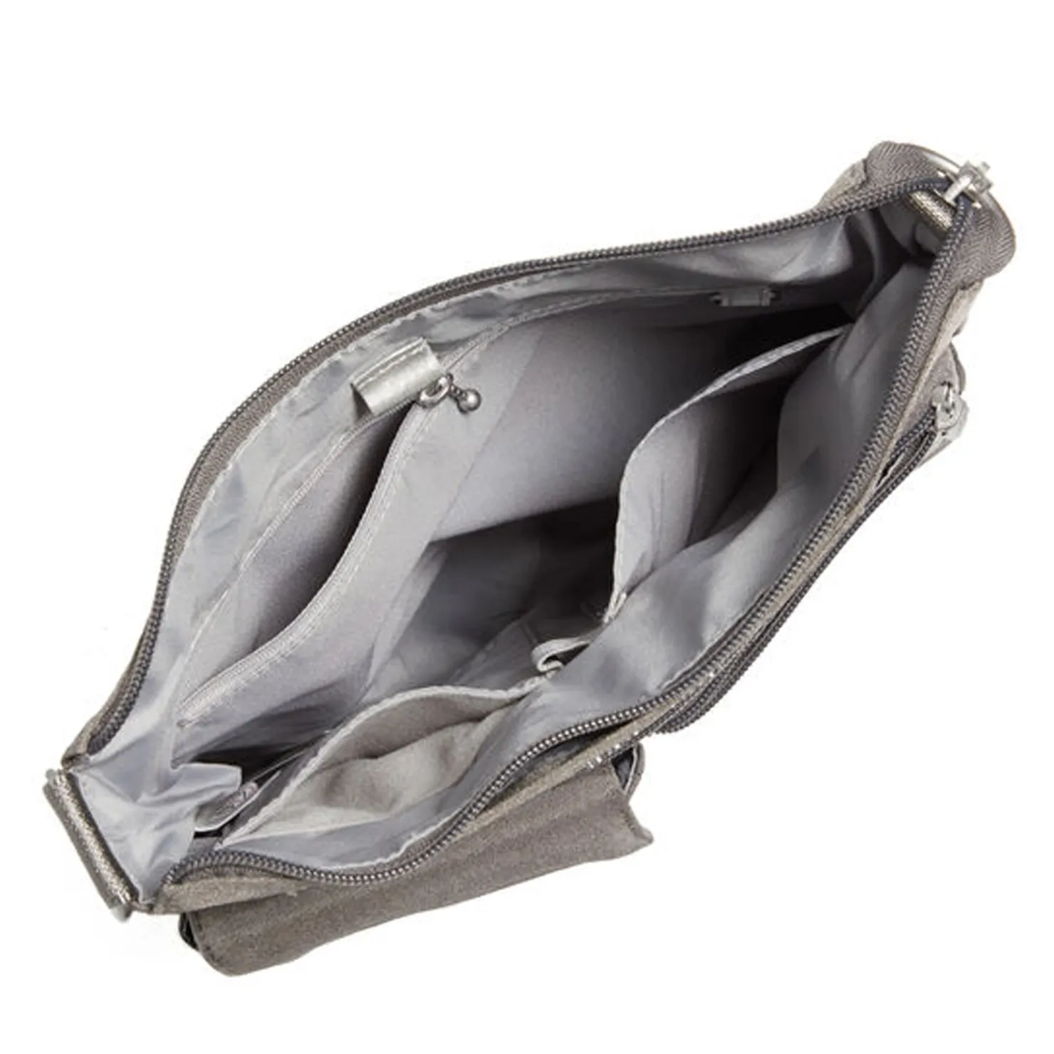 Handbags*Baggallini Inc Baggallini, Modern Everywhere Slim Handbag Sterling Shimmer
