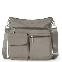 Handbags*Baggallini Inc Baggallini, Modern Everywhere Slim Handbag Sterling Shimmer