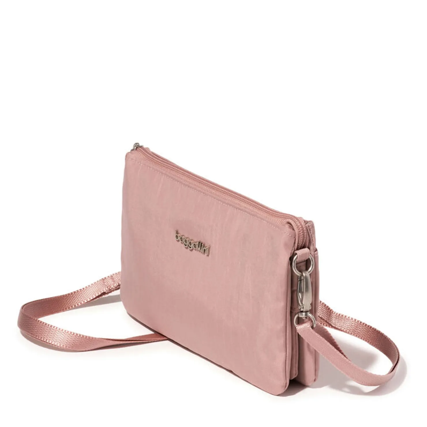 Handbags*Baggallini Inc Baggallini, The Only Mini Bag Wood Rose
