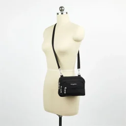 Handbags*Baggallini Inc Baggallini, Triple Zip Bagg Charcoal