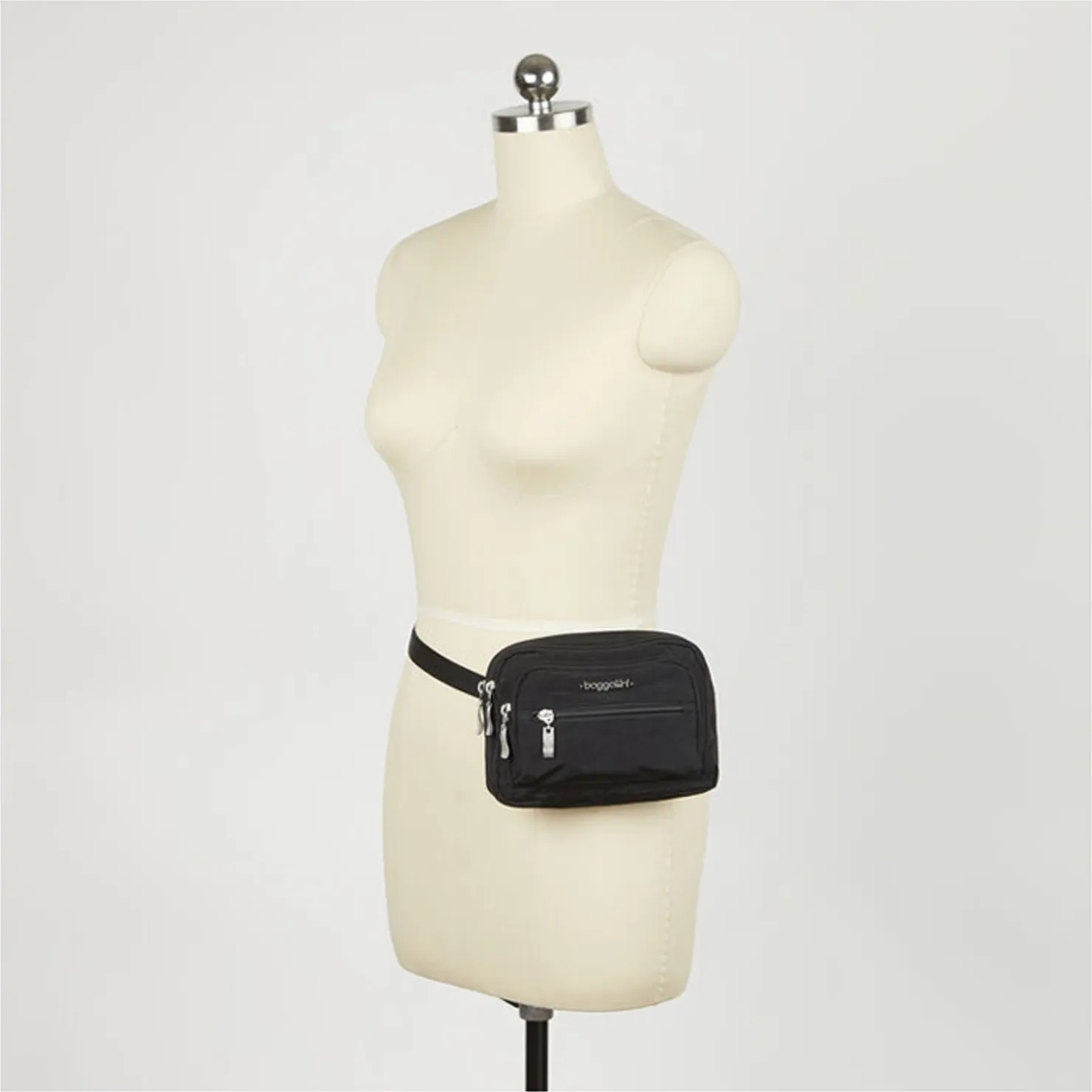 Handbags*Baggallini Inc Baggallini, Triple Zip Bagg Charcoal
