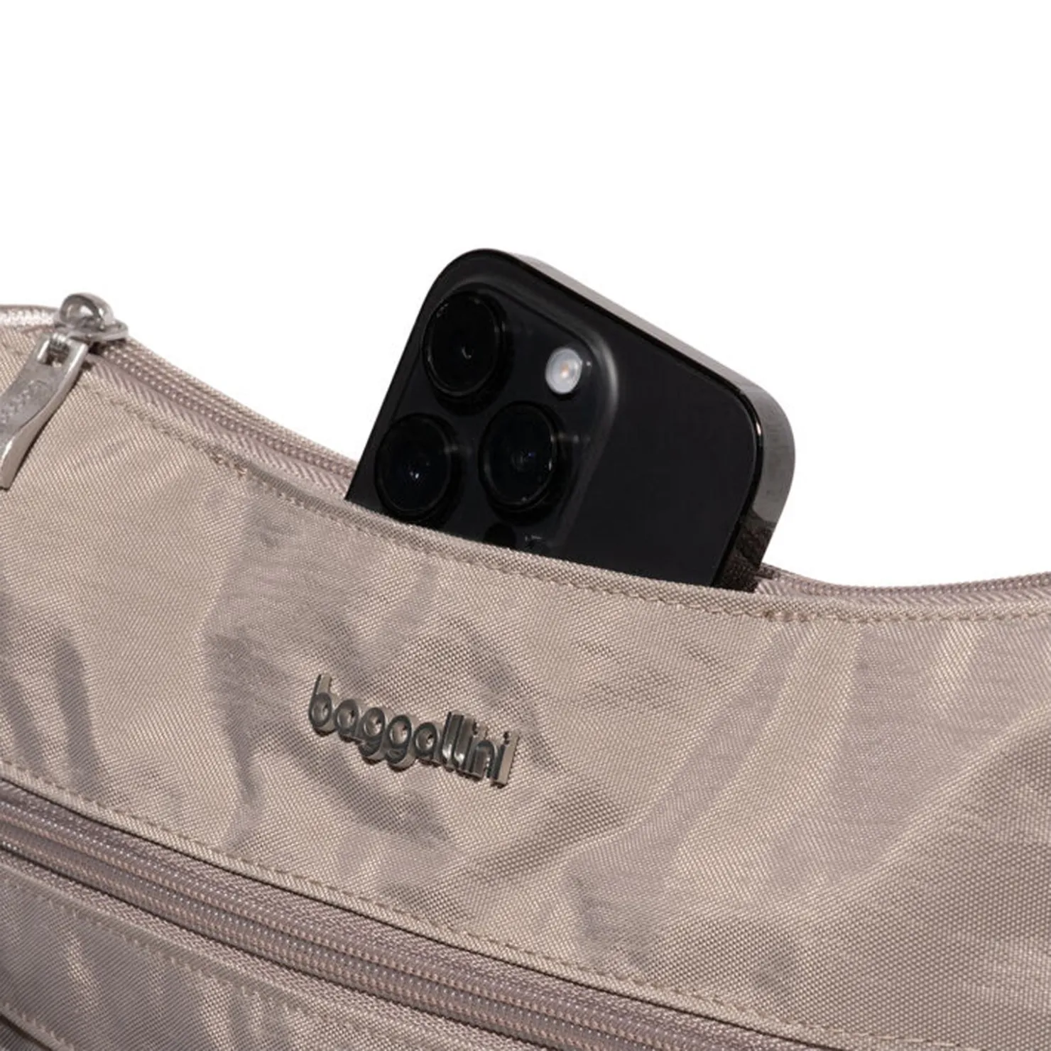Handbags*Baggallini Inc Baggilini, Modern Everywhere Slim Crossbody Moonrock