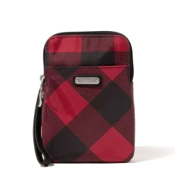 Handbags*Baggallini Inc Baggilini, Take Two Rfid Bryant Crossbody Red Buffalo Plaid