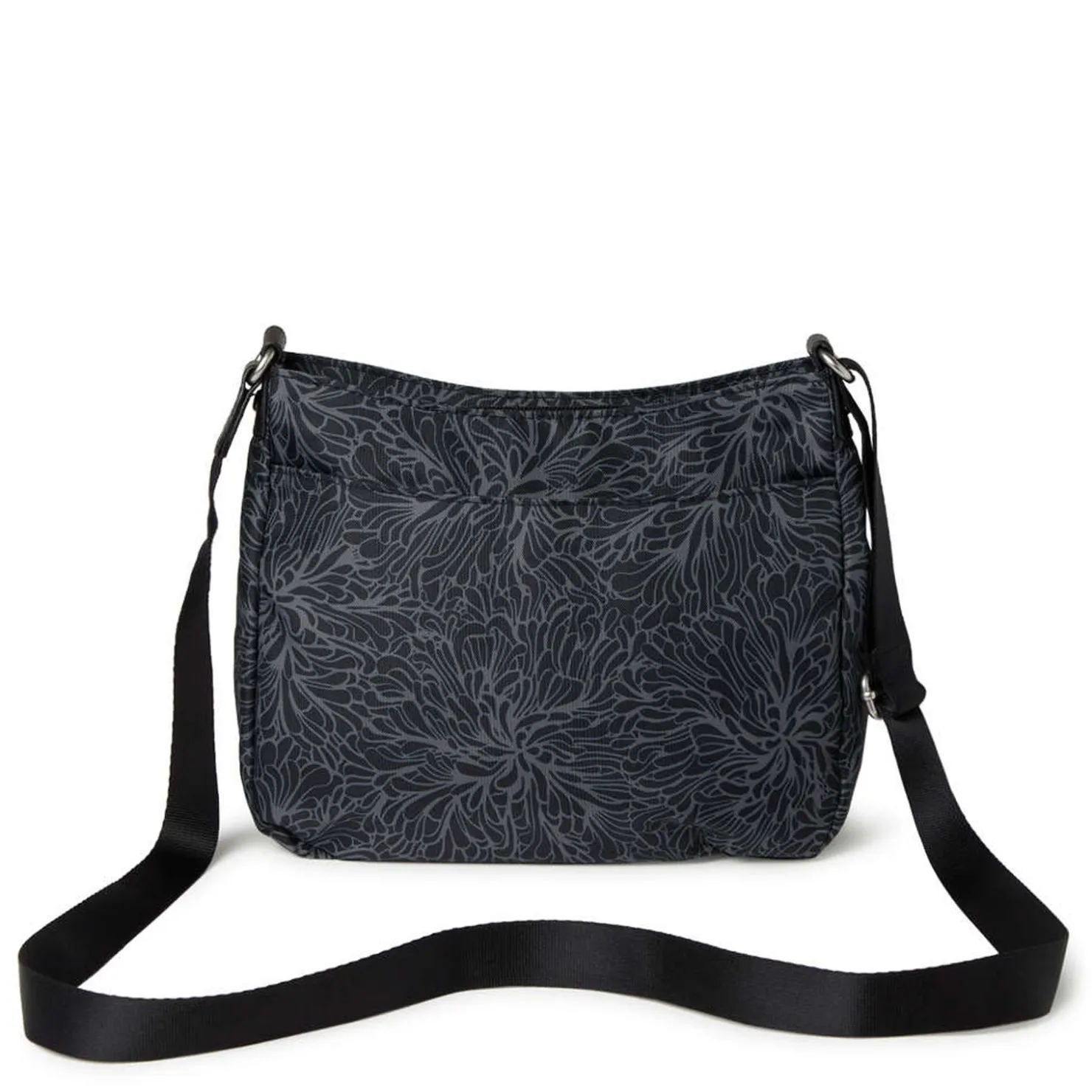 Handbags*Baggallini Baggilini, Uptown Bagg with RFID Phone Wristlet Midnight Blossom
