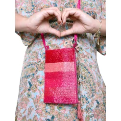 Handbags*Bamboo Trading Company , Club Bag Pink Tonal