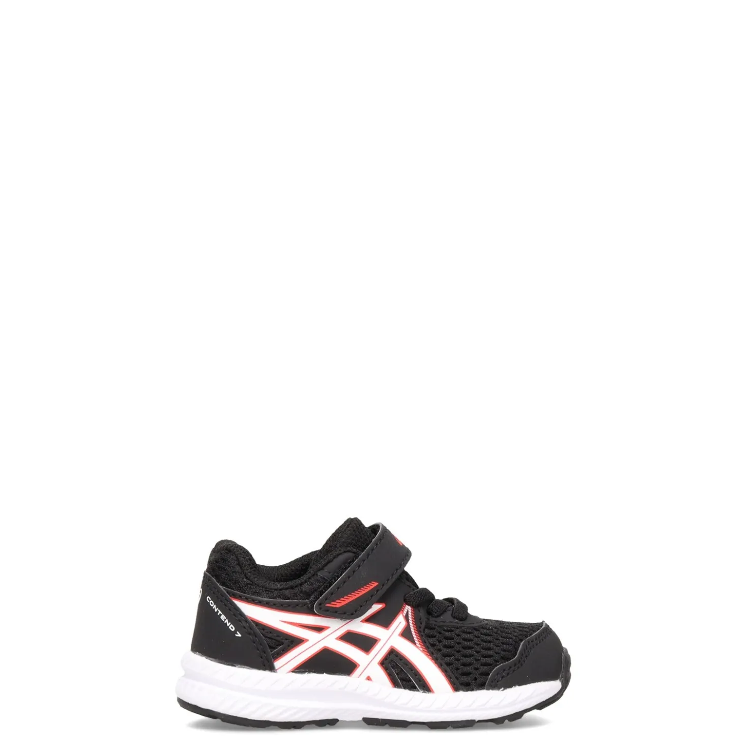Sneakers & Athletic*ASICS Boy's , Contend 7 TS Running Shoe - Toddler Black Red