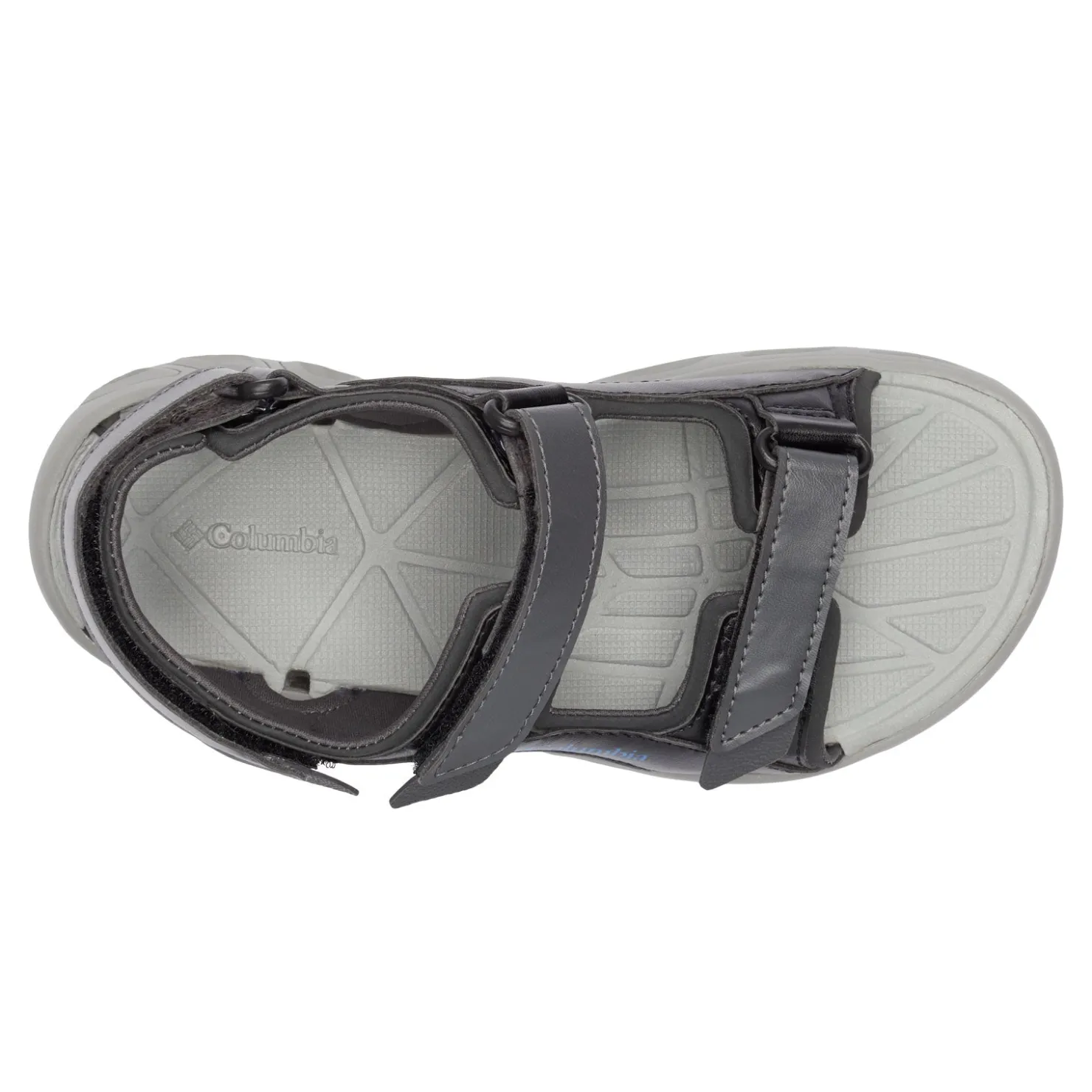 Sandals*Columbia Boy's , Techsun 3 Sandal - Toddler Dark Grey/Blue Macaw