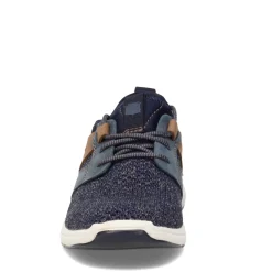 Sneakers & Athletic*Florsheim Boy's , Great Lakes Knit Plain Toe Sneaker - Little Kid & Big Kid Navy