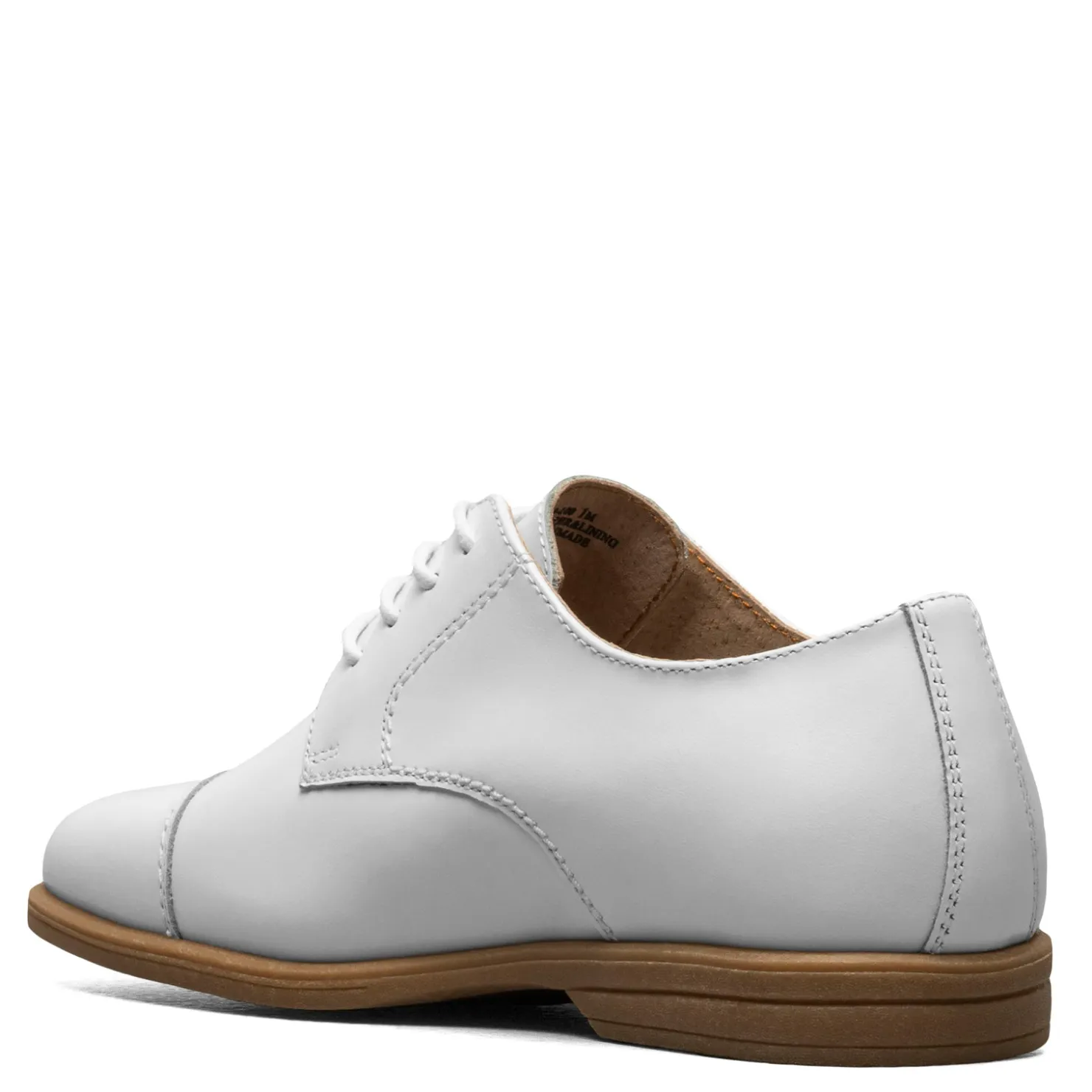 Big Kid (3.5-7)*Florsheim Boy's , Reveal Cap Toe Oxford JR - Little Kid & Big Kid White