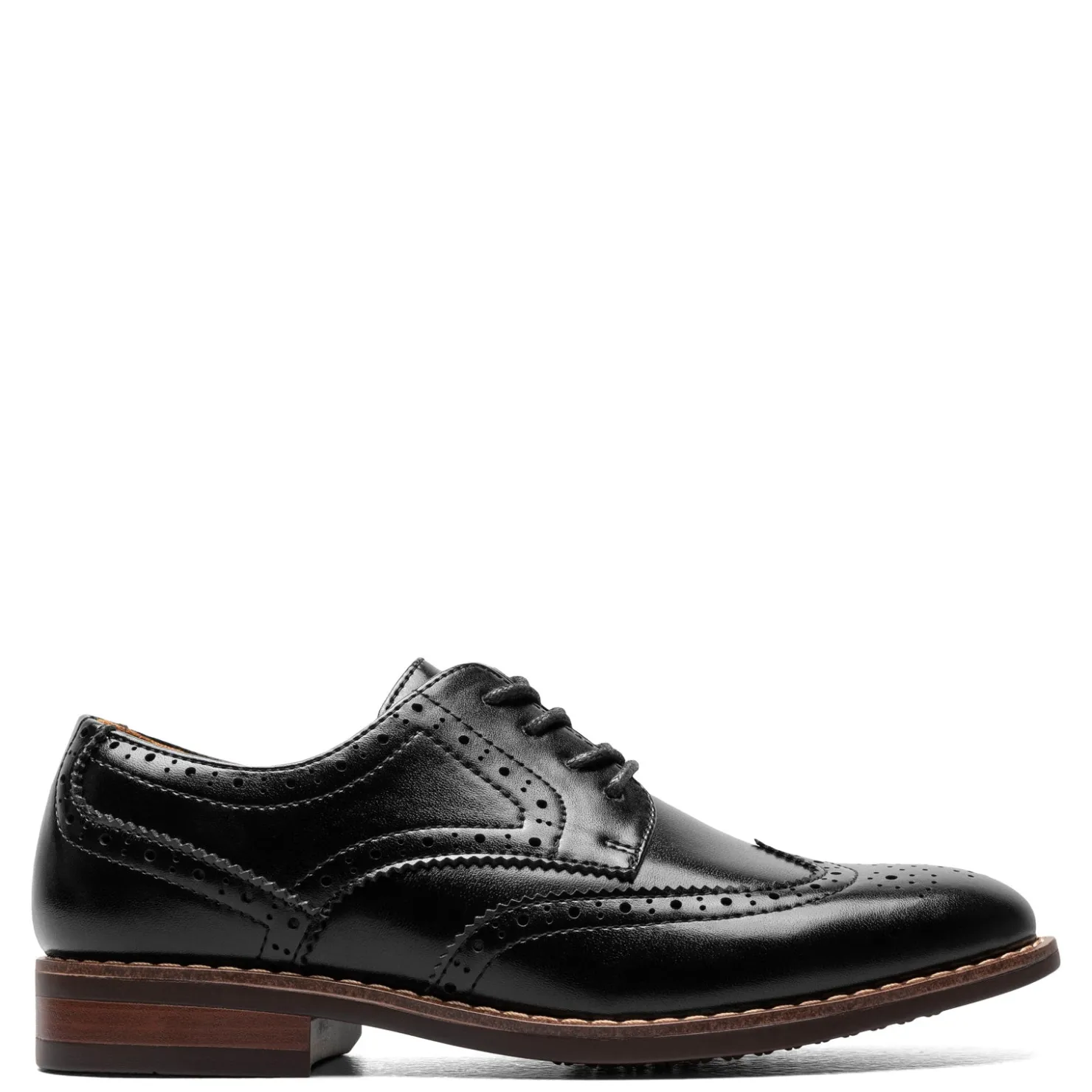 Big Kid (3.5-7)*Florsheim Boy's , Rucci JR Wingtip Oxford - Little Kid & Big Kid Black