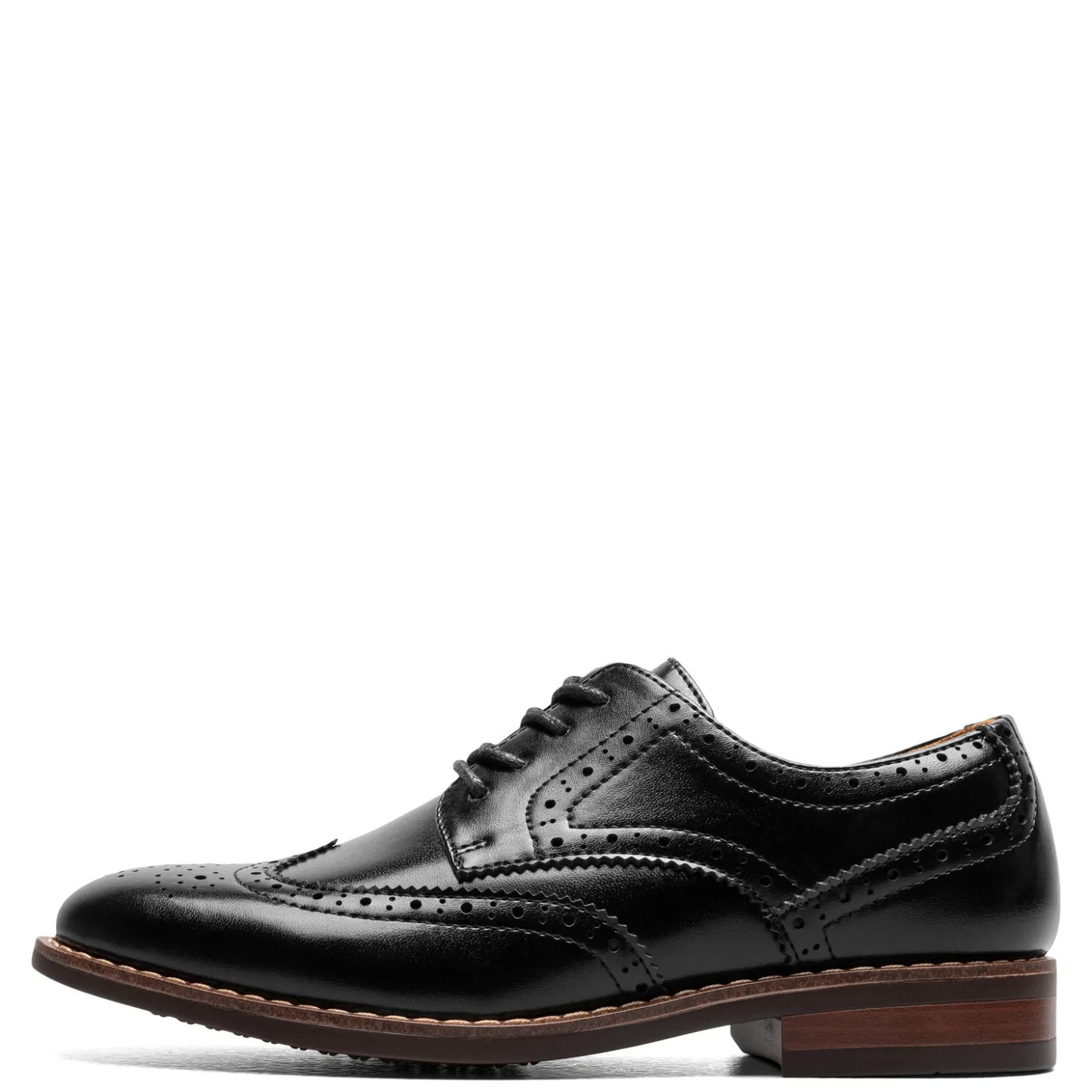Big Kid (3.5-7)*Florsheim Boy's , Rucci JR Wingtip Oxford - Little Kid & Big Kid Black