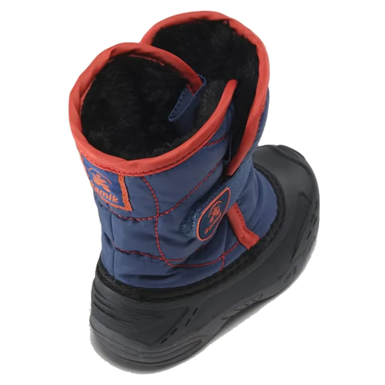 Boots*Kamik Boy's , Snowbug Snow Boot - Toddler & Little Kid Navy/Orange