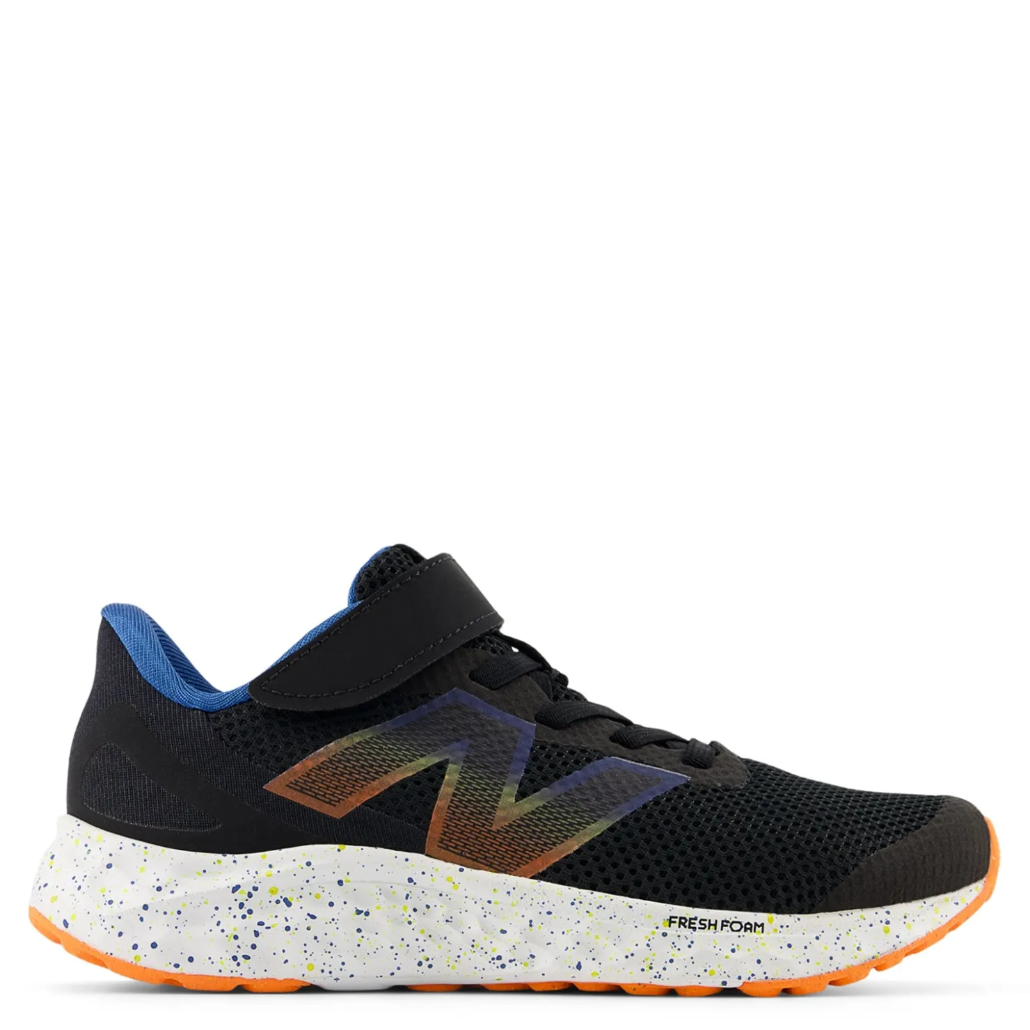 Little Kid (10.5-3)*New Balance Boy's , Arishi Fresh Foam v4 Sneaker - Little Kid Black/Blue Agate