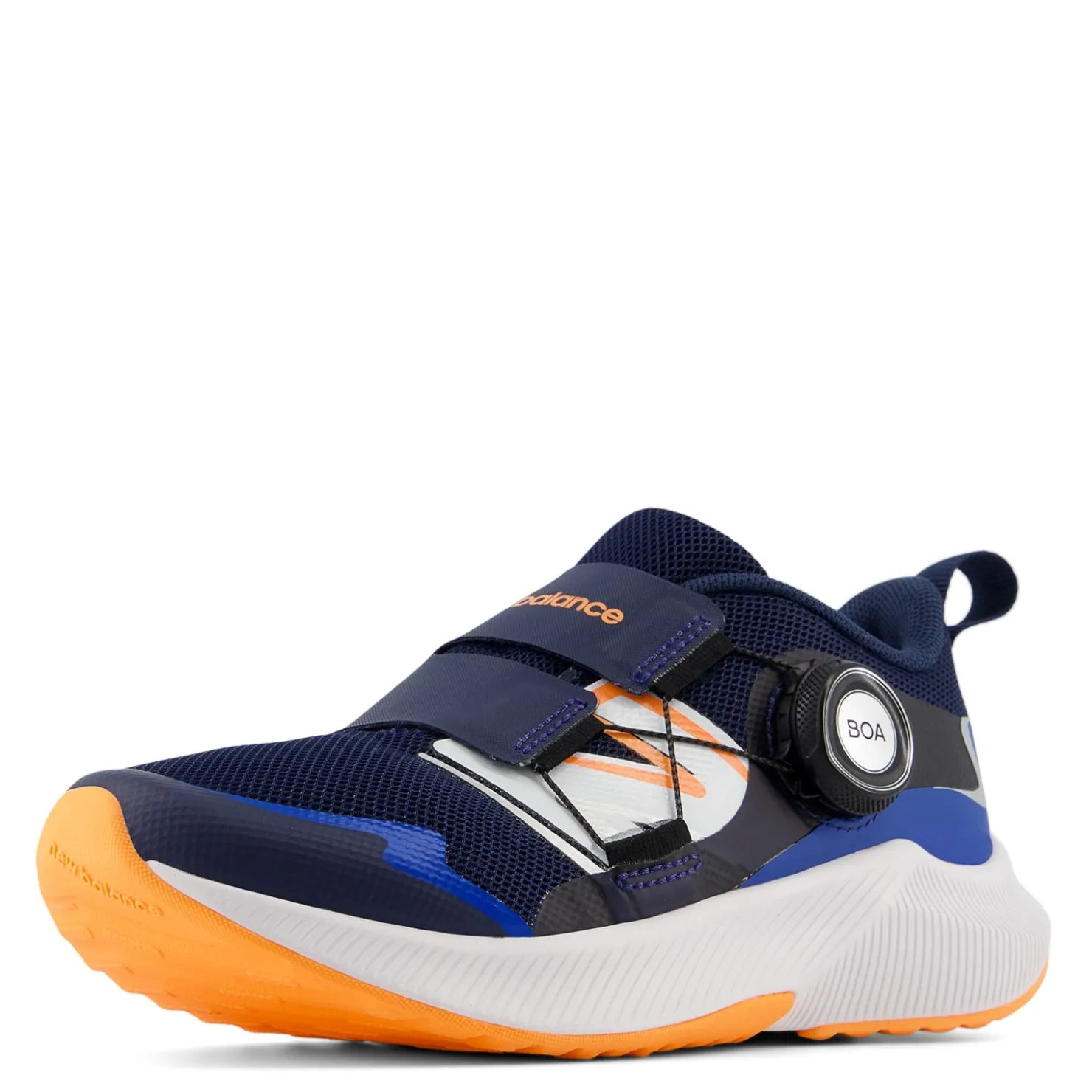 Sneakers & Athletic*New Balance Boy's , Fuel Core Reveal v4 Sneaker - Little Kid Navy/Mango Multi