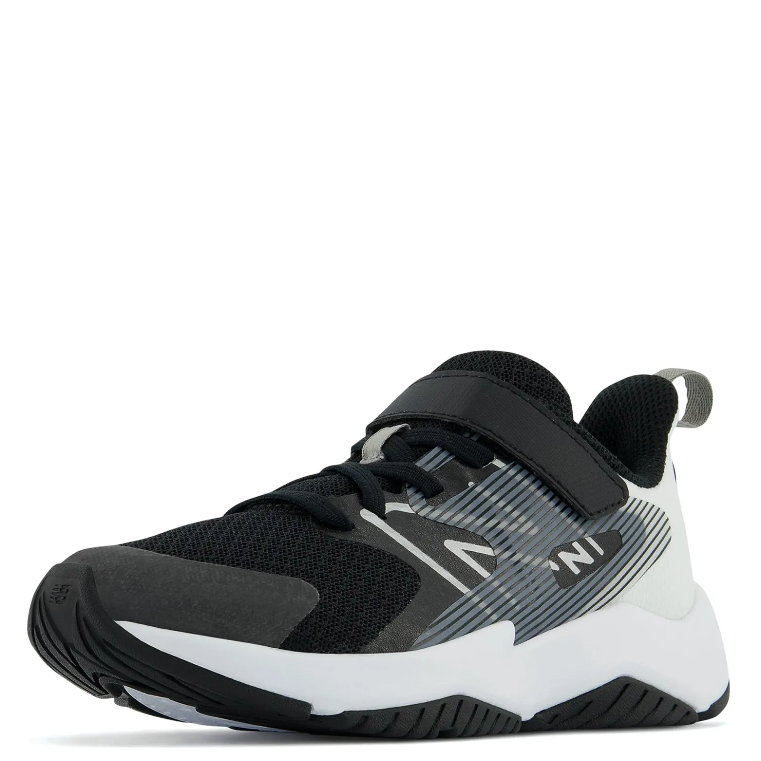 Sneakers & Athletic*New Balance Boy's , Rave Run AC v2 Sneaker - Little Kid Black White