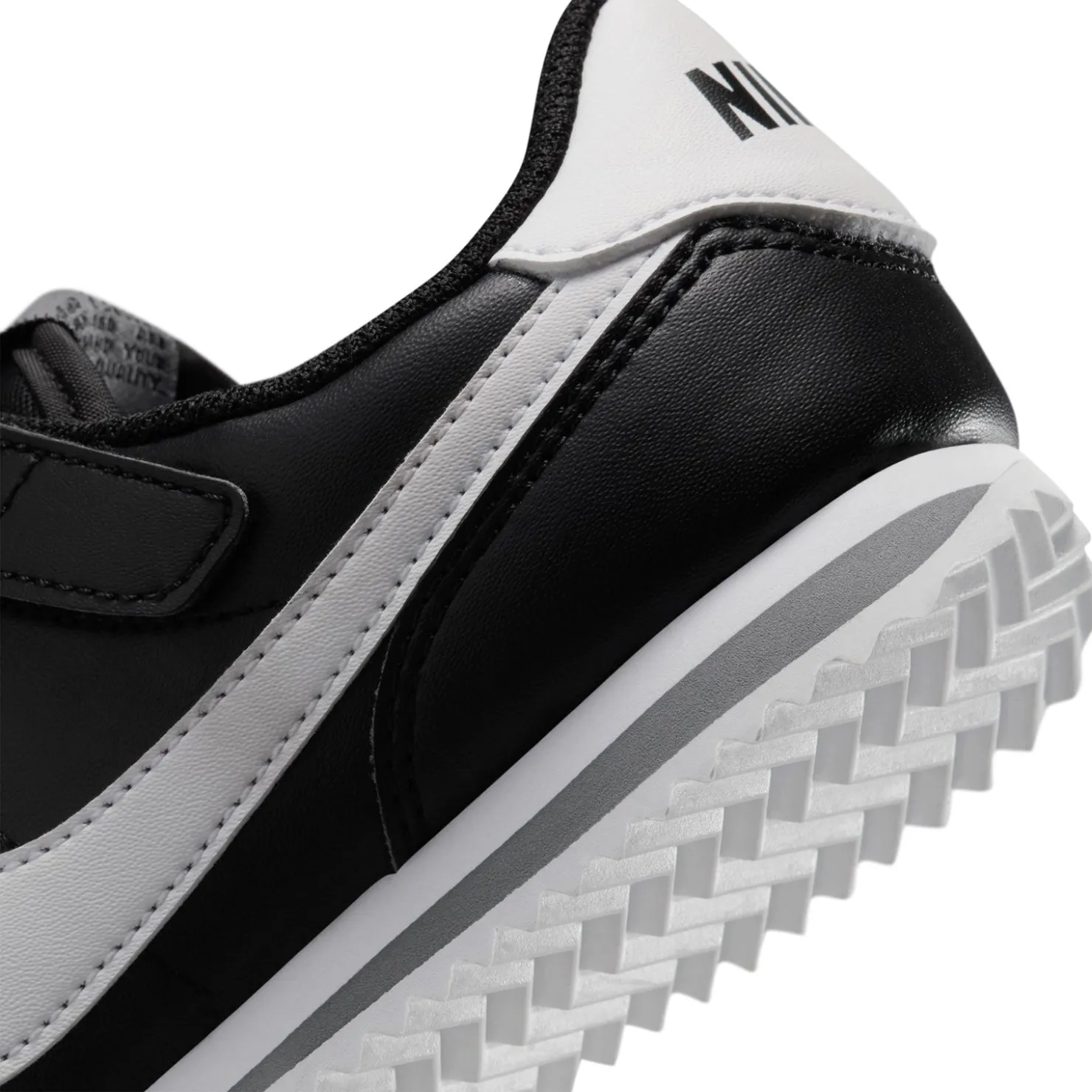 Little Kid (10.5-3)*Nike Boy's , Cortez EasyOn Sneaker - Little Kid Black/White-Cool Grey