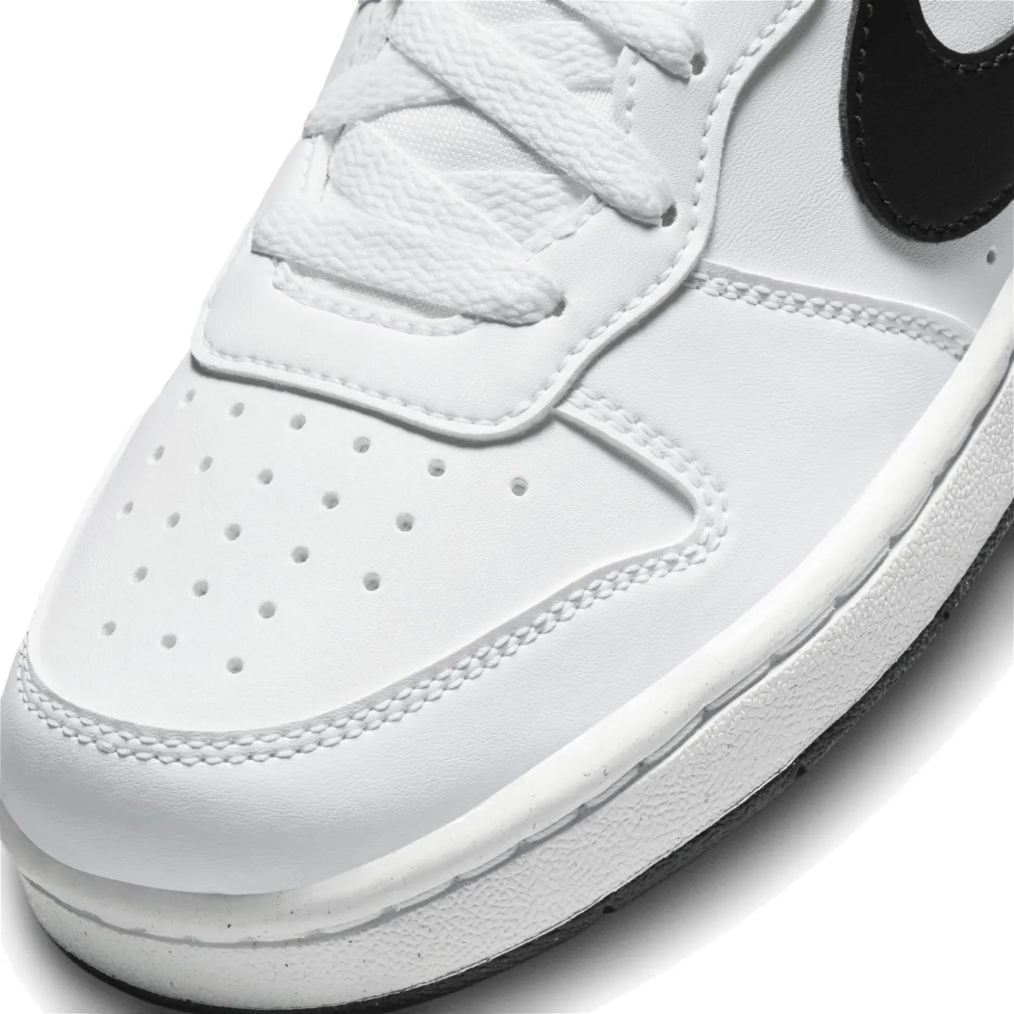 Big Kid (3.5-7)*Nike Boy's , Court Borough Low Recraft Sneaker - Big Kid White/Black