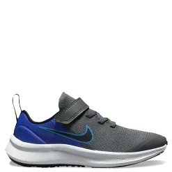 Big Kid (3.5-7)*Nike Boy's , Star Runner 3 Sneaker - Little Kid Grey/Black/Blue