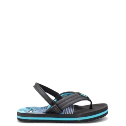 Sandals*Reef Boy's , Little Ahi Sandal - Toddler & Little Kid Aqua Palms