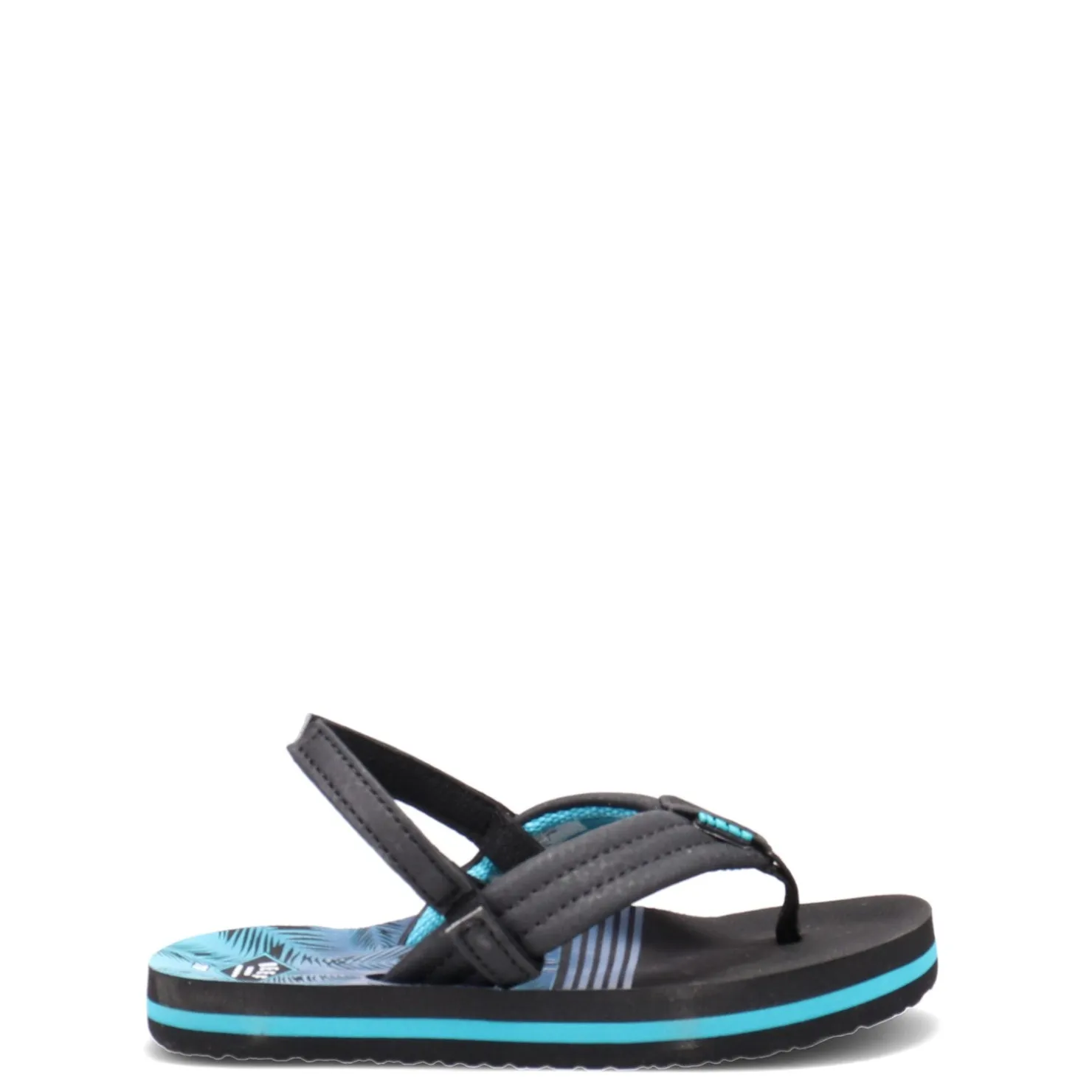 Sandals*Reef Boy's , Little Ahi Sandal - Toddler & Little Kid Aqua Palms