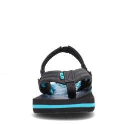 Sandals*Reef Boy's , Little Ahi Sandal - Toddler & Little Kid Aqua Palms