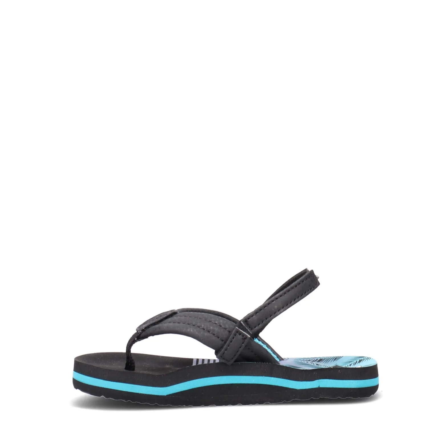 Sandals*Reef Boy's , Little Ahi Sandal - Toddler & Little Kid Aqua Palms