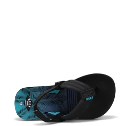 Sandals*Reef Boy's , Little Ahi Sandal - Toddler & Little Kid Aqua Palms