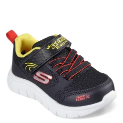 Toddler (3.5-10)*Skechers Boy's , Comfy Flex 3.0 Sneaker - Toddler Black/Red
