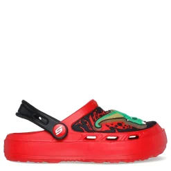 Little Kid (10.5-3)*Skechers Boy's , Foamies: Swifters - T-Rex-Brights Clog - Little Kid & Big Kid Red/Black