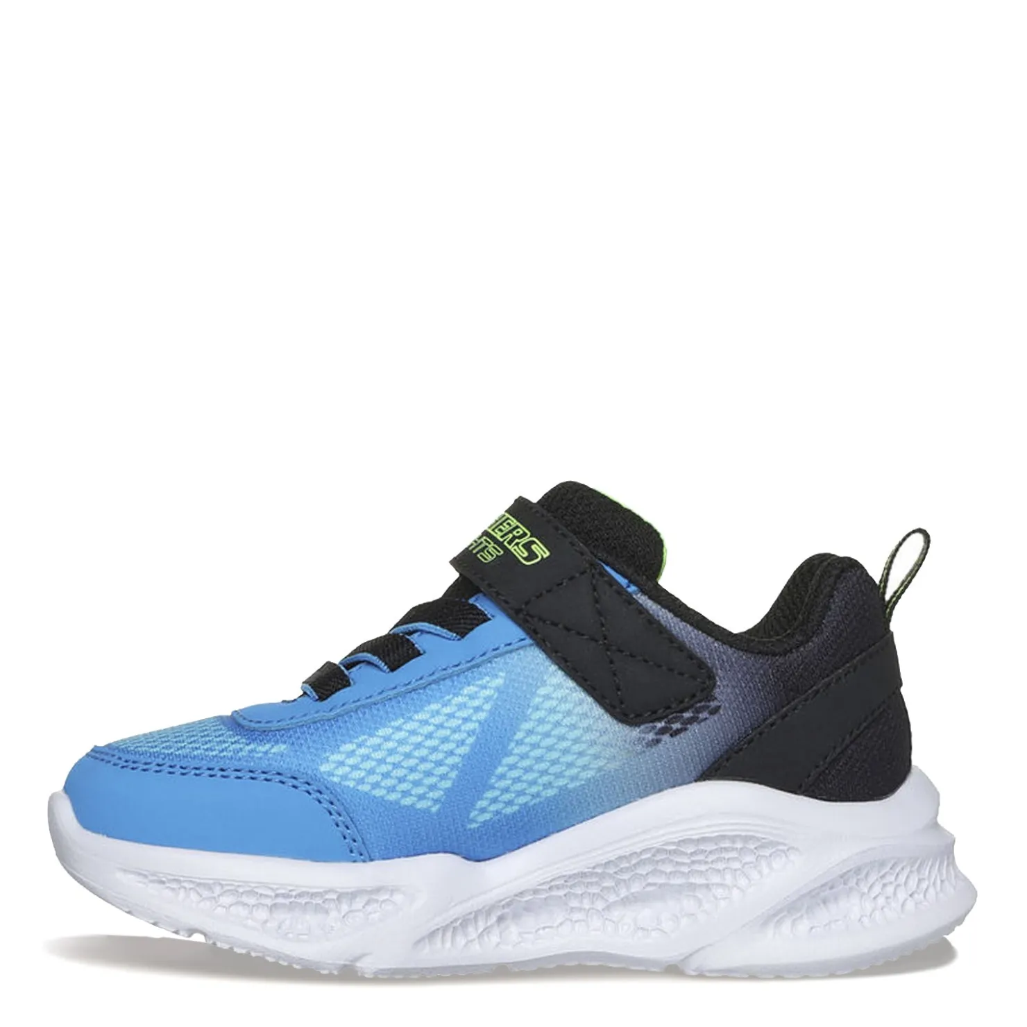 Toddler (3.5-10)*Skechers Boy's , Meteor-Lights - Krendox Sneaker - Toddler Black/Blue