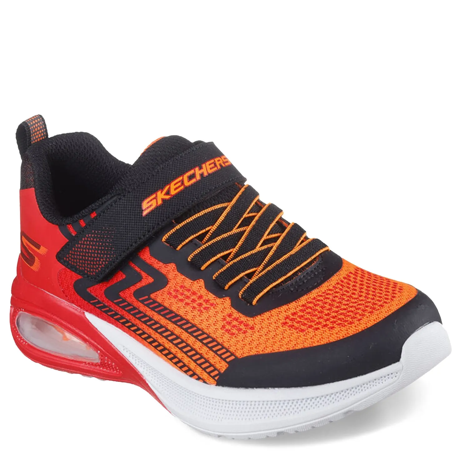 Little Kid (10.5-3)*Skechers Boy's , Microscope Max Advance Sneaker - Little Kid Black/Red/Orange