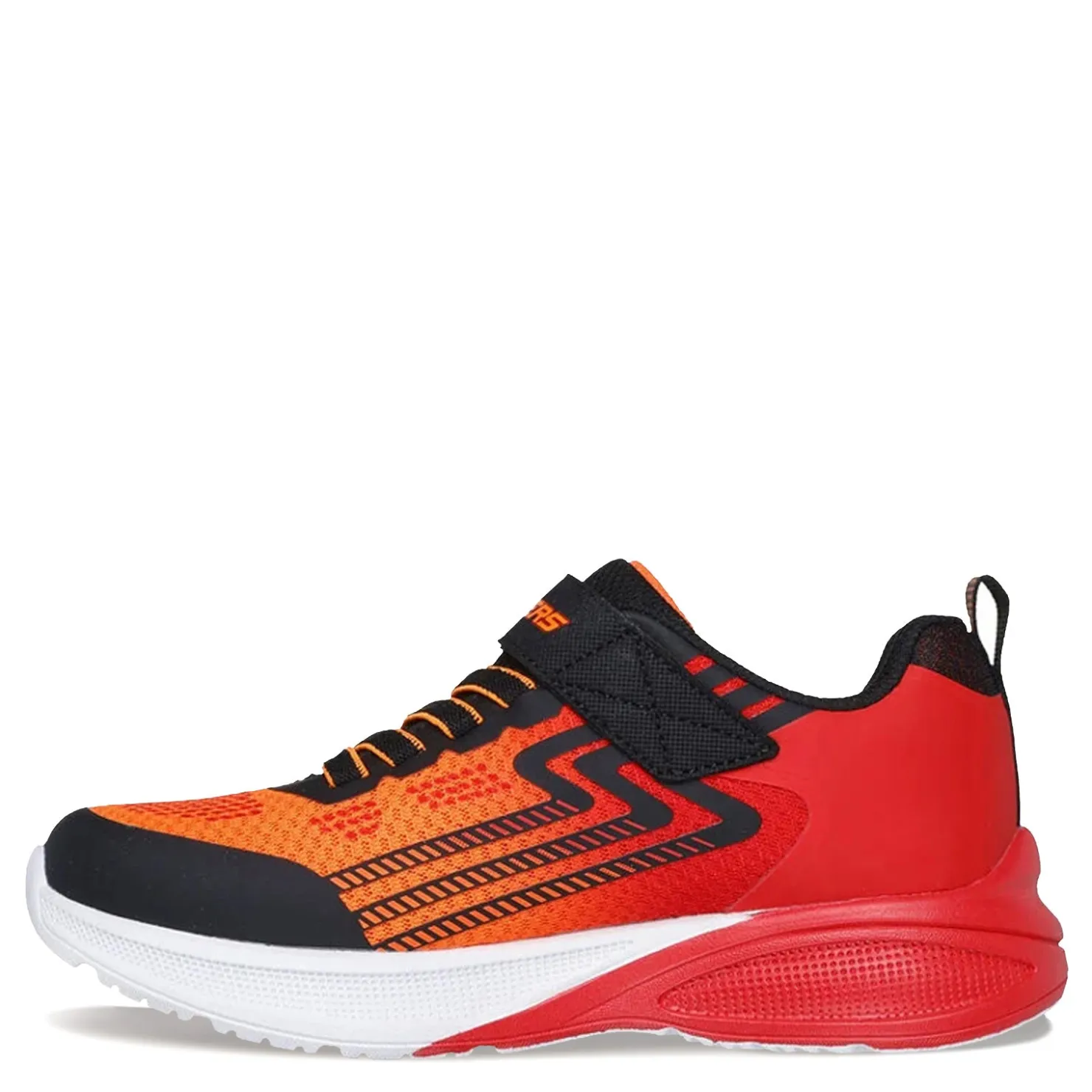 Little Kid (10.5-3)*Skechers Boy's , Microscope Max Advance Sneaker - Little Kid Black/Red/Orange