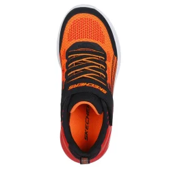 Little Kid (10.5-3)*Skechers Boy's , Microscope Max Advance Sneaker - Little Kid Black/Red/Orange