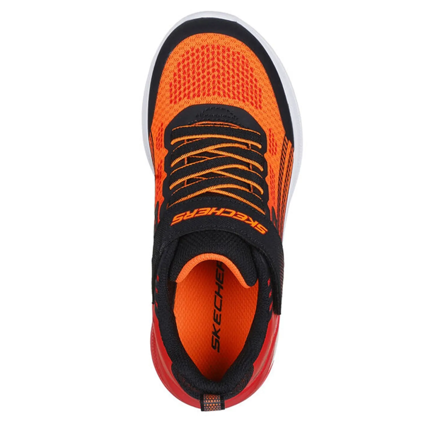Little Kid (10.5-3)*Skechers Boy's , Microscope Max Advance Sneaker - Little Kid Black/Red/Orange