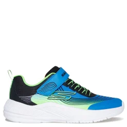 Little Kid (10.5-3)*Skechers Boy's , Microspec Advance Sneaker - Little Kid Blue/Lime/Black