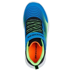 Little Kid (10.5-3)*Skechers Boy's , Microspec Advance Sneaker - Little Kid Blue/Lime/Black