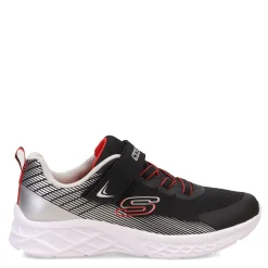 Little Kid (10.5-3)*Skechers Boy's , Microspec II â€“ Zovrix Sneaker - Little Kid & Big Kid Black/Silver/Red