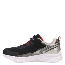 Little Kid (10.5-3)*Skechers Boy's , Microspec II â€“ Zovrix Sneaker - Little Kid & Big Kid Black/Silver/Red