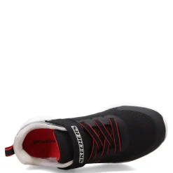 Little Kid (10.5-3)*Skechers Boy's , Microspec II â€“ Zovrix Sneaker - Little Kid & Big Kid Black/Silver/Red