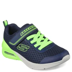 Big Kid (3.5-7)*Skechers Boy's , Microspec Max Gorvix Sneaker Navy/Lime