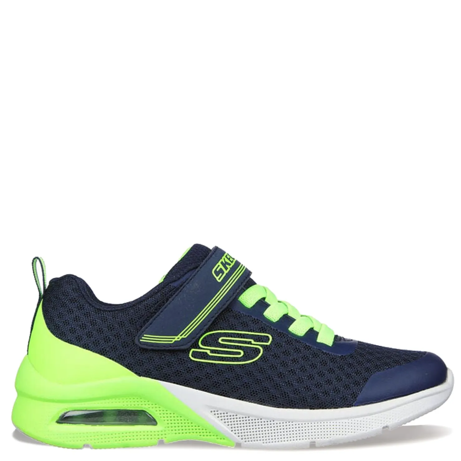 Big Kid (3.5-7)*Skechers Boy's , Microspec Max Gorvix Sneaker Navy/Lime