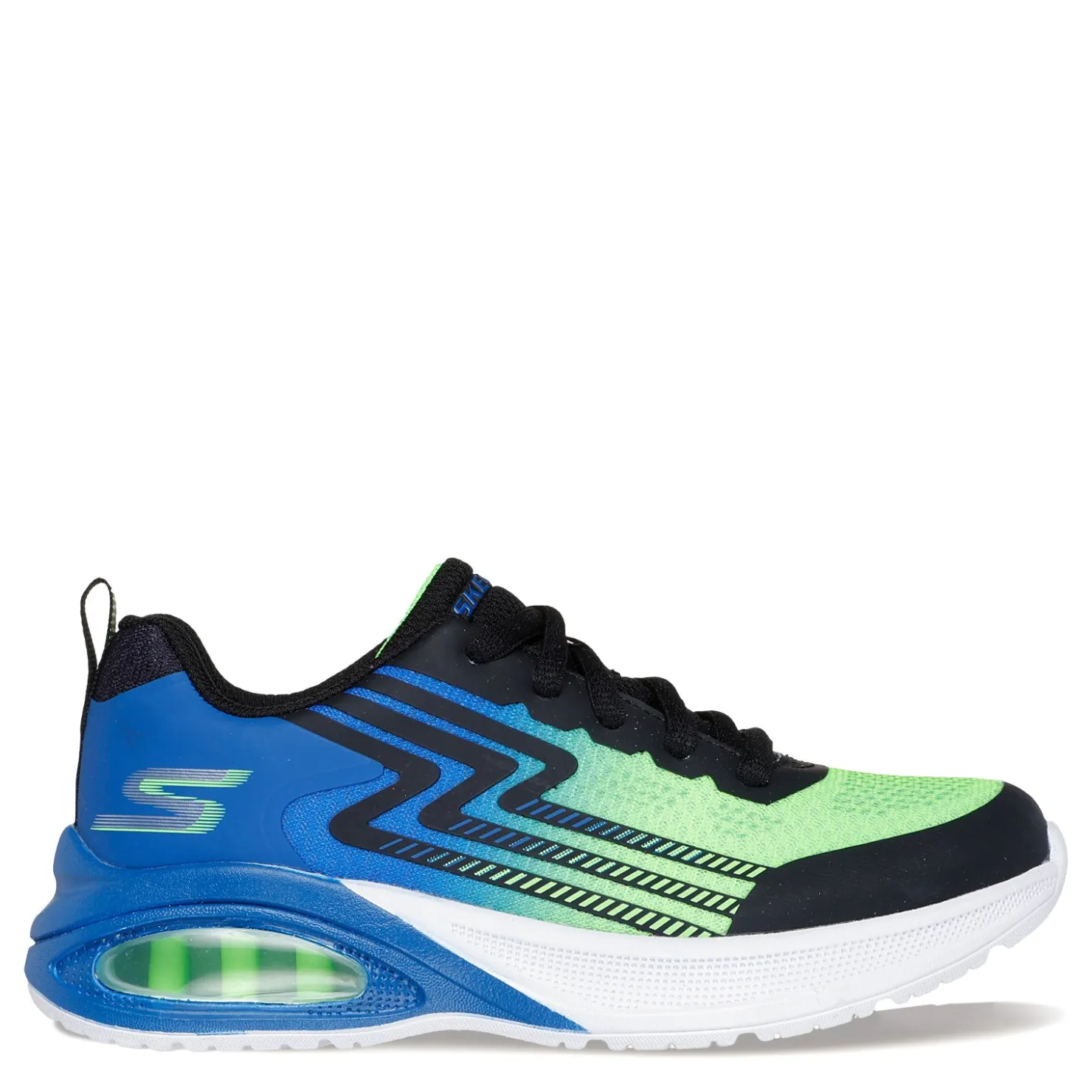Big Kid (3.5-7)*Skechers Boy's Microspec Max Advance – Vadieno Sneaker - Little Kid & Big Kid Black/Blue/Lime