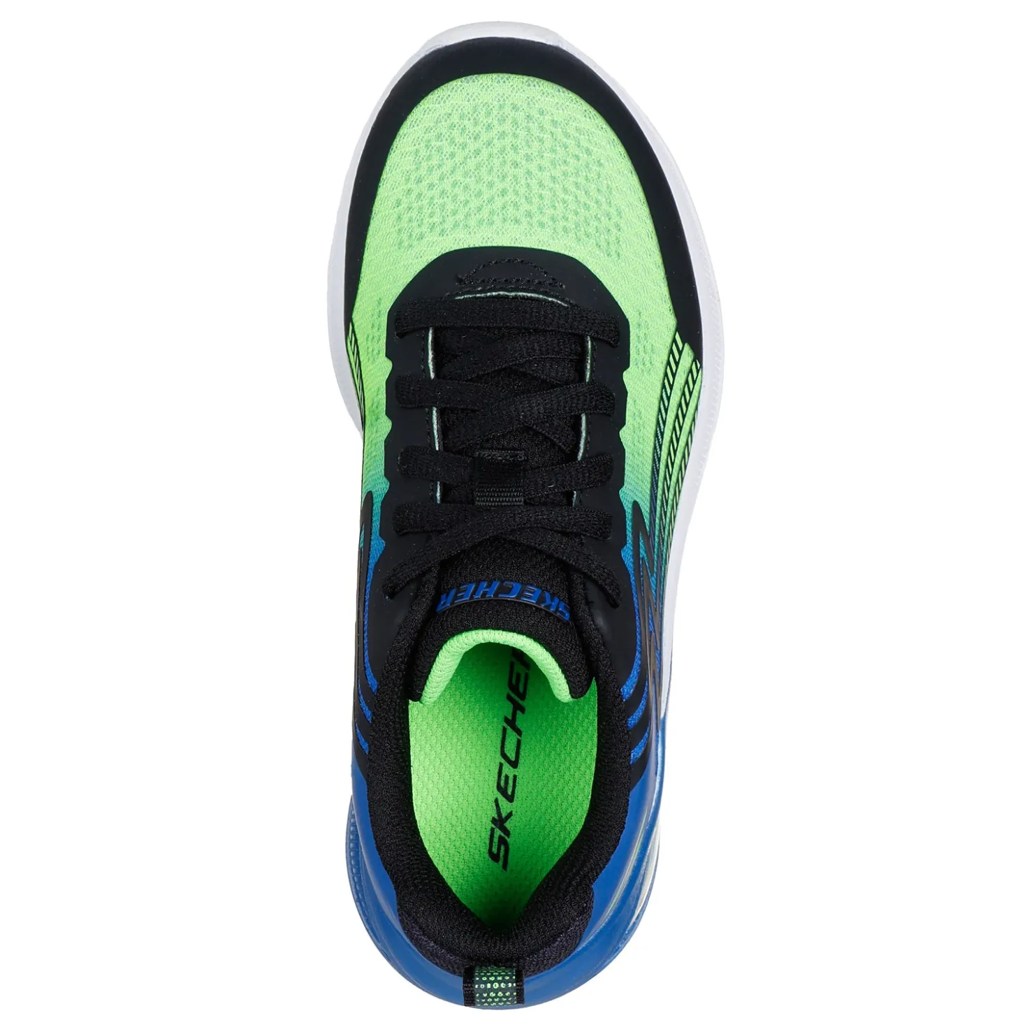 Big Kid (3.5-7)*Skechers Boy's Microspec Max Advance – Vadieno Sneaker - Little Kid & Big Kid Black/Blue/Lime
