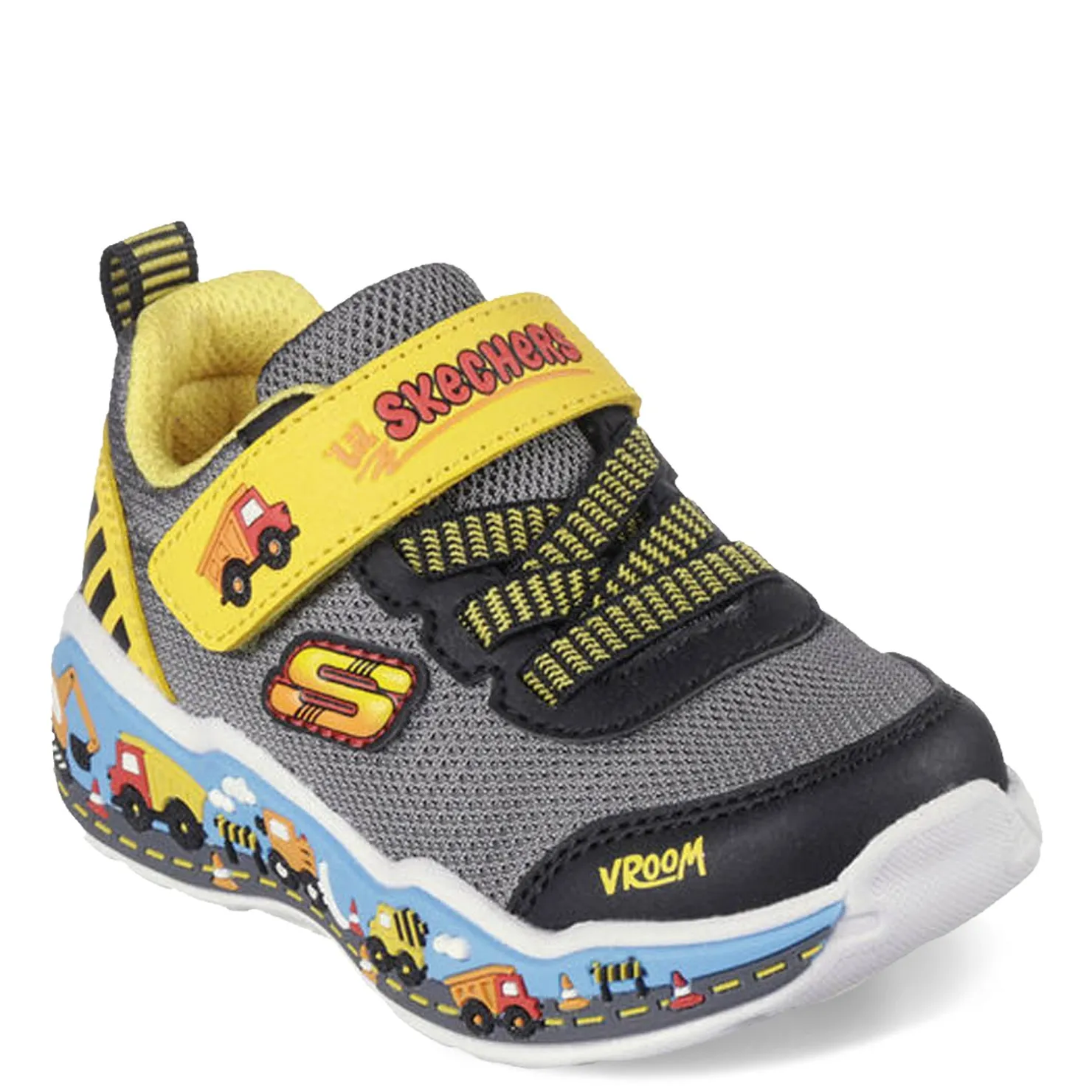 Sneakers & Athletic*Skechers Boy's , Play Scene Sneaker - Toddler Black/Yellow