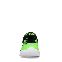 Sneakers & Athletic*Skechers Boy's , S Lights Flex - Glow Sneaker - Toddler Lime/Black