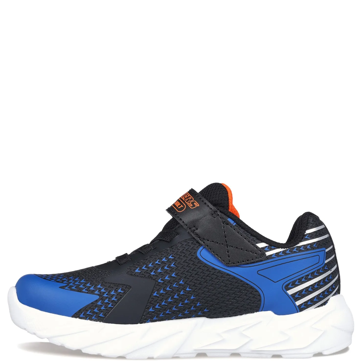 Big Kid (3.5-7)*Skechers Boy's , S Lights: Flex-Glow Bolt Sneaker - Little Kid Black/Blue/Lime/Orange