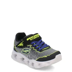 Little Kid (10.5-3)*Skechers Boy's , S Lights: Vortex 2.0 - Zorento Sneaker - Little Kid Black/Yellow/Blue Multi