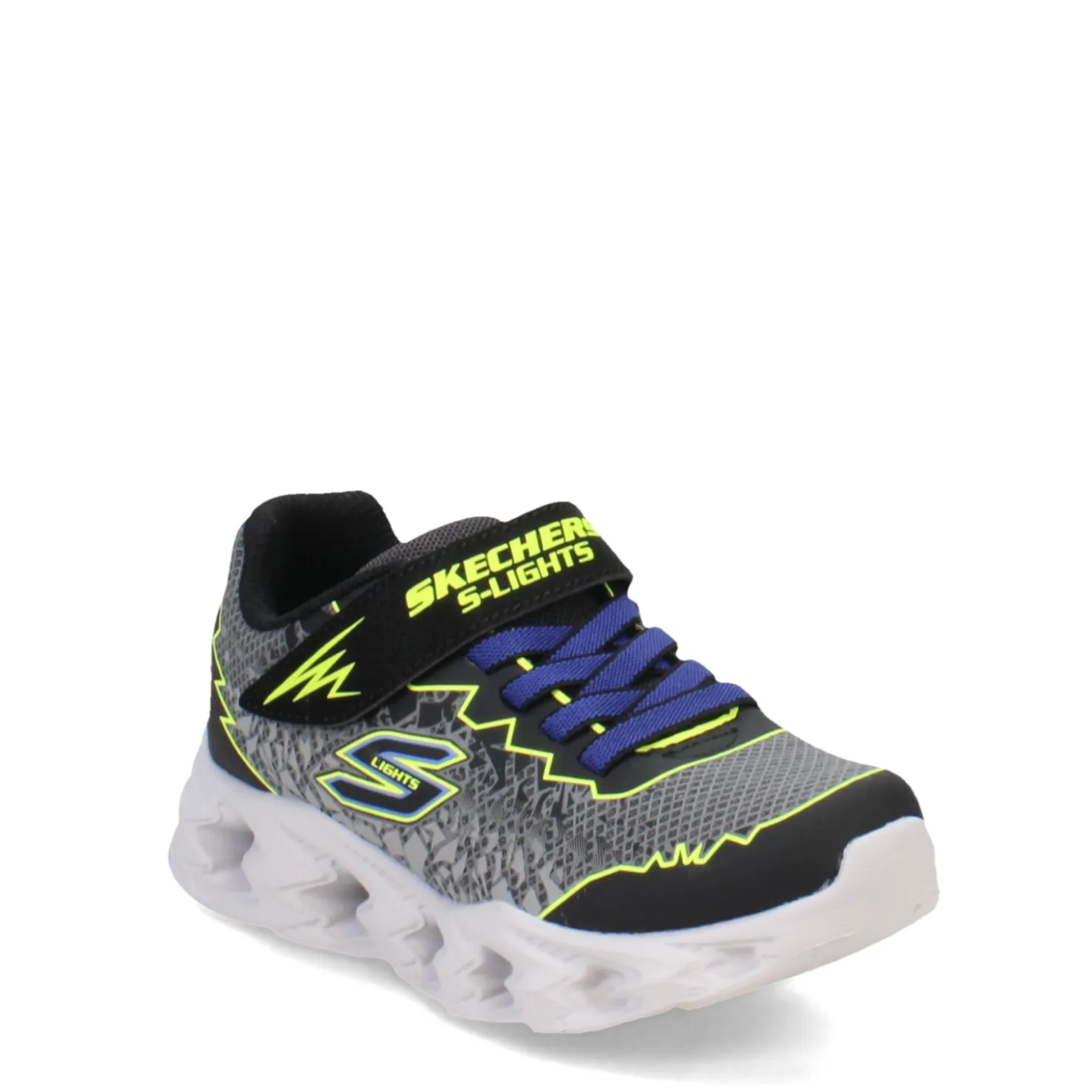 Little Kid (10.5-3)*Skechers Boy's , S Lights: Vortex 2.0 - Zorento Sneaker - Little Kid Black/Yellow/Blue Multi
