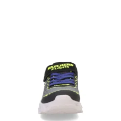 Little Kid (10.5-3)*Skechers Boy's , S Lights: Vortex 2.0 - Zorento Sneaker - Little Kid Black/Yellow/Blue Multi